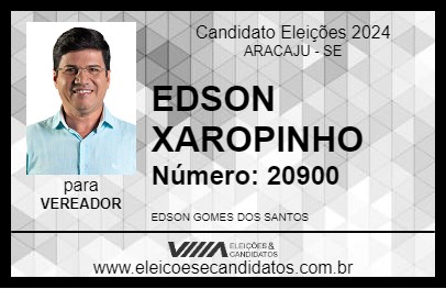 Candidato EDSON XAROPINHO 2024 - ARACAJU - Eleições