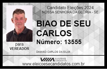 Candidato BIAO DE SEU CARLOS 2024 - NOSSA SENHORA DA GLÓRIA - Eleições