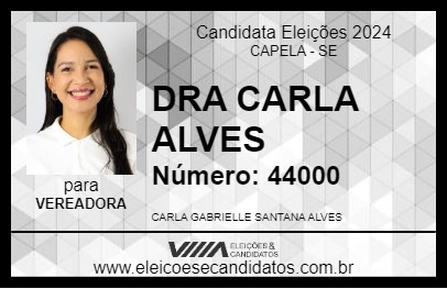 Candidato DRA CARLA ALVES 2024 - CAPELA - Eleições