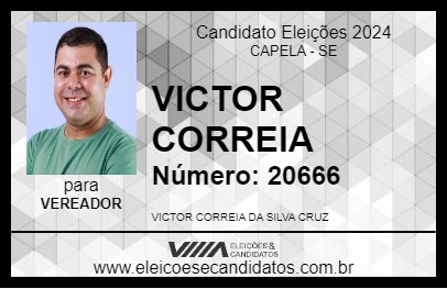 Candidato VICTOR CORREIA 2024 - CAPELA - Eleições