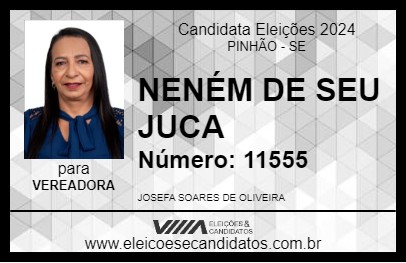 Candidato NENÉM DE SEU JUCA 2024 - PINHÃO - Eleições