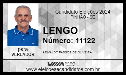 Candidato LENGO 2024 - PINHÃO - Eleições