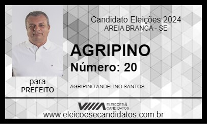 Candidato AGRIPINO 2024 - AREIA BRANCA - Eleições