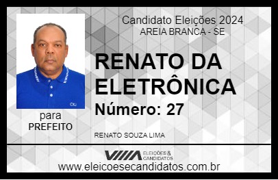 Candidato RENATO DA ELETRÔNICA 2024 - AREIA BRANCA - Eleições