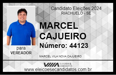 Candidato MARCEL CAJUEIRO 2024 - RIACHUELO - Eleições