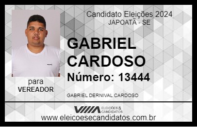 Candidato GABRIEL DE RONI 2024 - JAPOATÃ - Eleições