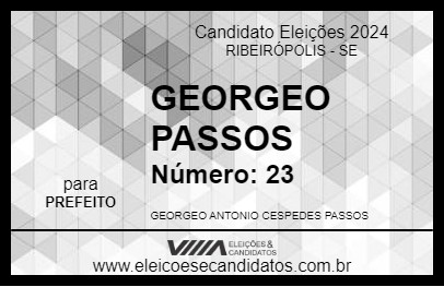 Candidato GEORGEO PASSOS 2024 - RIBEIRÓPOLIS - Eleições