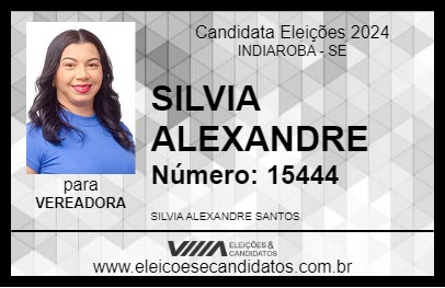 Candidato SILVIA ALEXANDRE 2024 - INDIAROBA - Eleições