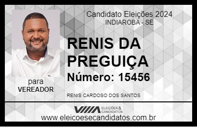 Candidato RENIS DA PREGUIÇA 2024 - INDIAROBA - Eleições