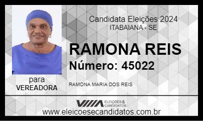 Candidato RAMONA REIS 2024 - ITABAIANA - Eleições