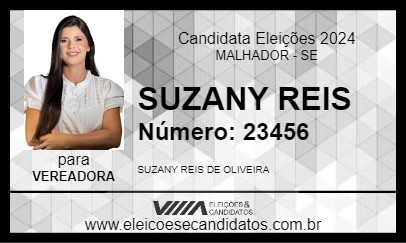 Candidato SUZANY REIS 2024 - MALHADOR - Eleições