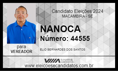 Candidato NANOCA 2024 - MACAMBIRA - Eleições