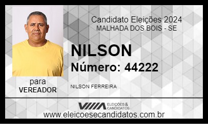 Candidato NILSON 2024 - MALHADA DOS BOIS - Eleições