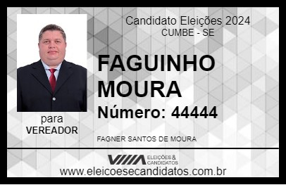 Candidato FAGUINHO MOURA 2024 - CUMBE - Eleições