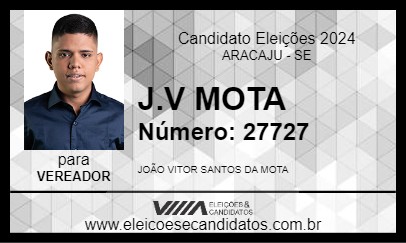 Candidato J.V MOTA 2024 - ARACAJU - Eleições