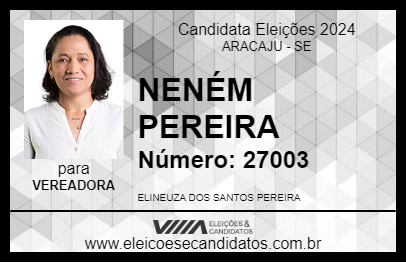 Candidato NENÉM PEREIRA 2024 - ARACAJU - Eleições