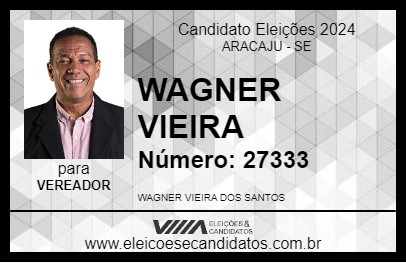 Candidato WAGNER VIEIRA 2024 - ARACAJU - Eleições