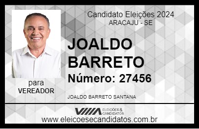 Candidato JOALDO BARRETO 2024 - ARACAJU - Eleições