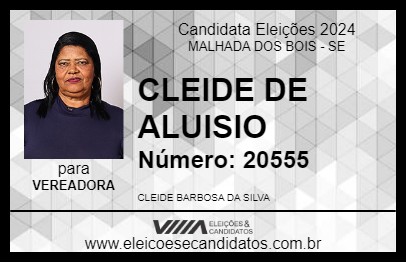 Candidato CLEIDE DE ALUISIO 2024 - MALHADA DOS BOIS - Eleições