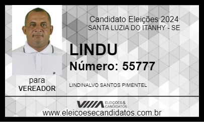 Candidato LINDU 2024 - SANTA LUZIA DO ITANHY - Eleições