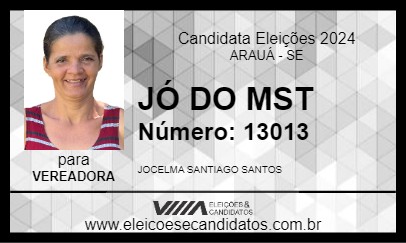 Candidato JÓ DO MST 2024 - ARAUÁ - Eleições