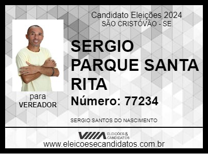 Candidato SERGIO PARQUE SANTA RITA 2024 - SÃO CRISTÓVÃO - Eleições