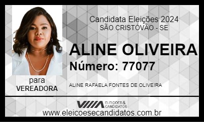 Candidato ALINE OLIVEIRA 2024 - SÃO CRISTÓVÃO - Eleições