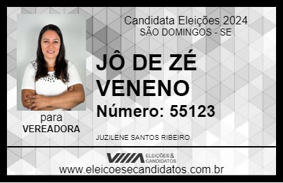 Candidato JÔ DE ZÉ VENENO 2024 - SÃO DOMINGOS - Eleições