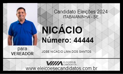 Candidato NICÁCIO 2024 - ITABAIANINHA - Eleições