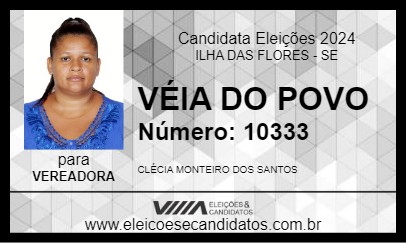 Candidato VÉIA DO POVO 2024 - ILHA DAS FLORES - Eleições