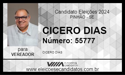 Candidato CICERO DIAS 2024 - PINHÃO - Eleições