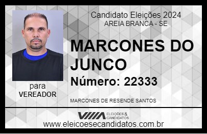 Candidato MARCONES DO JUNCO 2024 - AREIA BRANCA - Eleições