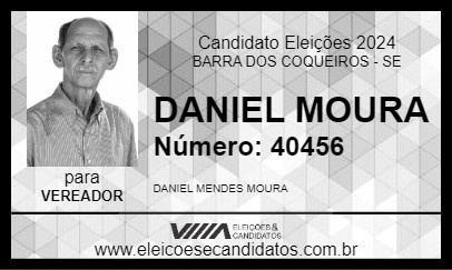 Candidato DANIEL MOURA 2024 - BARRA DOS COQUEIROS - Eleições