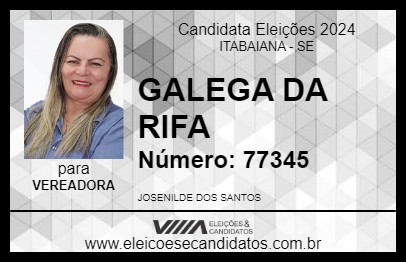 Candidato GALEGA DA RIFA 2024 - ITABAIANA - Eleições