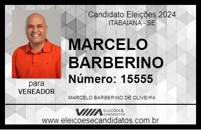 Candidato MARCELO BARBERINO 2024 - ITABAIANA - Eleições