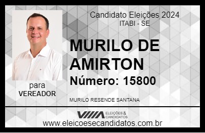 Candidato MURILO DE AMIRTON 2024 - ITABI - Eleições