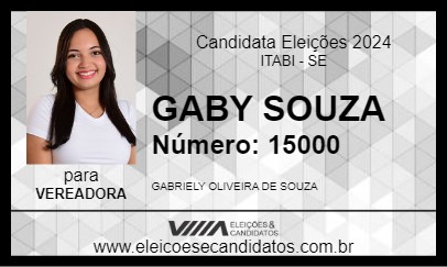 Candidato GABY SOUZA 2024 - ITABI - Eleições