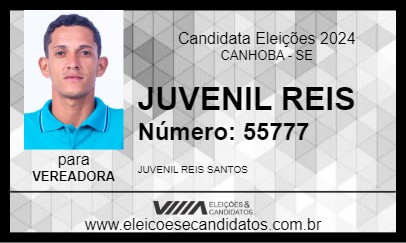 Candidato JUVENIL REIS 2024 - CANHOBA - Eleições