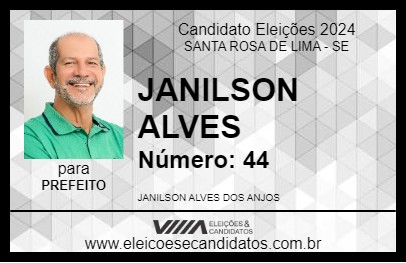 Candidato JANILSON ALVES 2024 - SANTA ROSA DE LIMA - Eleições