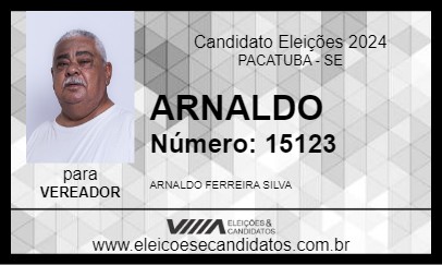 Candidato ARNALDO 2024 - PACATUBA - Eleições