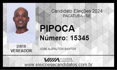 Candidato PIPOCA 2024 - PACATUBA - Eleições