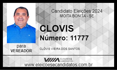 Candidato CLOVIS 2024 - MOITA BONITA - Eleições