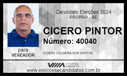 Candidato CICERO PINTOR 2024 - PROPRIÁ - Eleições