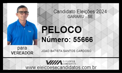 Candidato PELOCO 2024 - GARARU - Eleições