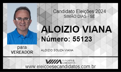 Candidato ALOIZIO VIANA 2024 - SIMÃO DIAS - Eleições