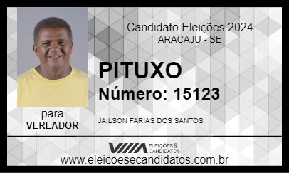 Candidato PITUXO 2024 - ARACAJU - Eleições