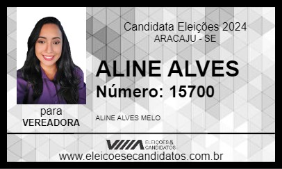 Candidato ALINE ALVES 2024 - ARACAJU - Eleições