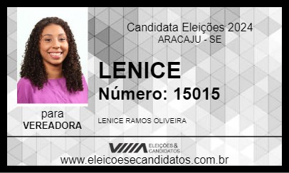 Candidato LENICE 2024 - ARACAJU - Eleições