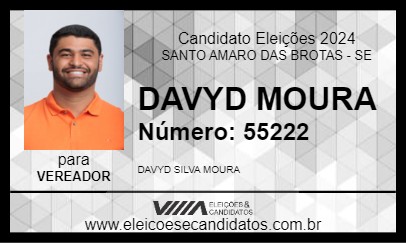 Candidato DAVYD MOURA 2024 - SANTO AMARO DAS BROTAS - Eleições