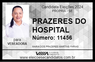 Candidato PRAZERES DO HOSPITAL 2024 - PROPRIÁ - Eleições